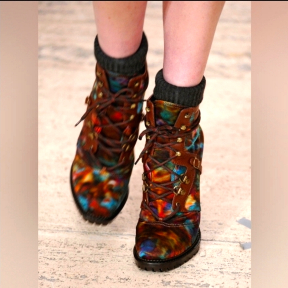Erdem silk booties F/W 2010